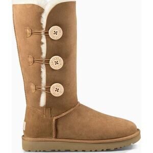 UGG 1016227 Bailey Button Triplet II Tall Size 9 Women's Boots - Chestnut
